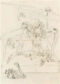 Salvador Dali salvador dali study for les chants de maldoror Art A4 Photo Print