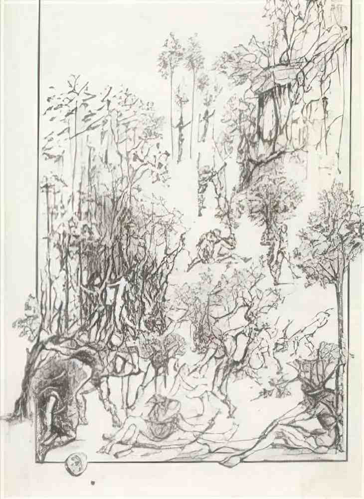 Salvador Dali salvador dali the wood of birnam Art A4 Photo Print