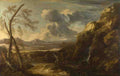 Salvator Rosa Landscape with Tobias and the Angel A4 Photo Print