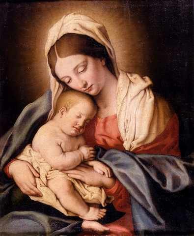 Salvi Giovanni BattistMadonnAnd Child A4 Photo Print
