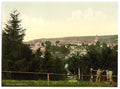 Salzungen with the castle from Seeberg Thuringia Vintage A4 Photo Print