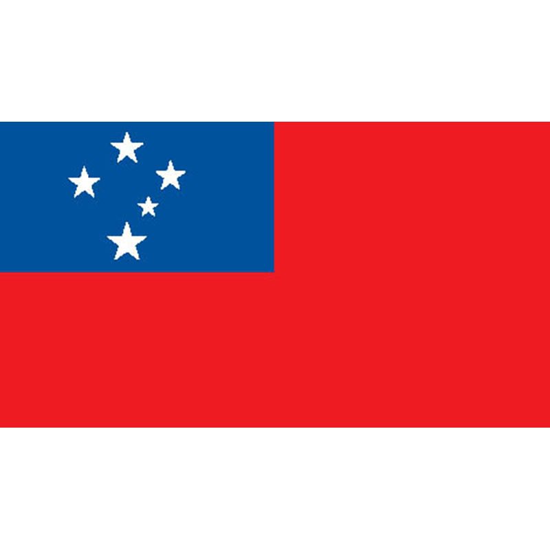 Samoa Flag N1841 A4 Photo Print