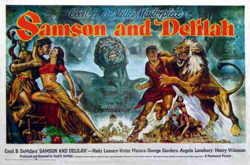  Samson And Delilah 1949 02 film star poster A4 Photo Print