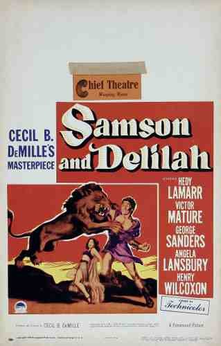  Samson And Delilah 1949 04 film star poster A4 Photo Print