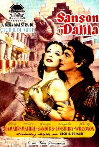  Samson And Delilah 1949 11 film star poster A4 Photo Print