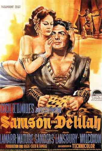  Samson And Delilah 1949 16 film star poster A4 Photo Print