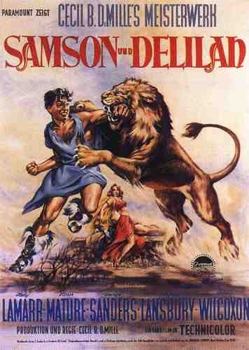  Samson And Delilah 1949 17 film star poster A4 Photo Print