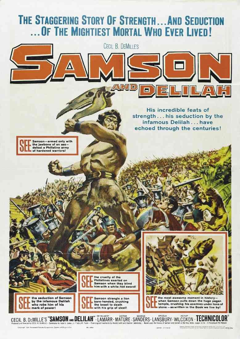 Samson and Delilah 1949 03 Film A4 Photo Print