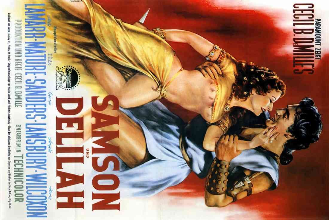 Samson and Delilah 1949 14 Film Poster SHARP A4 Photo Print