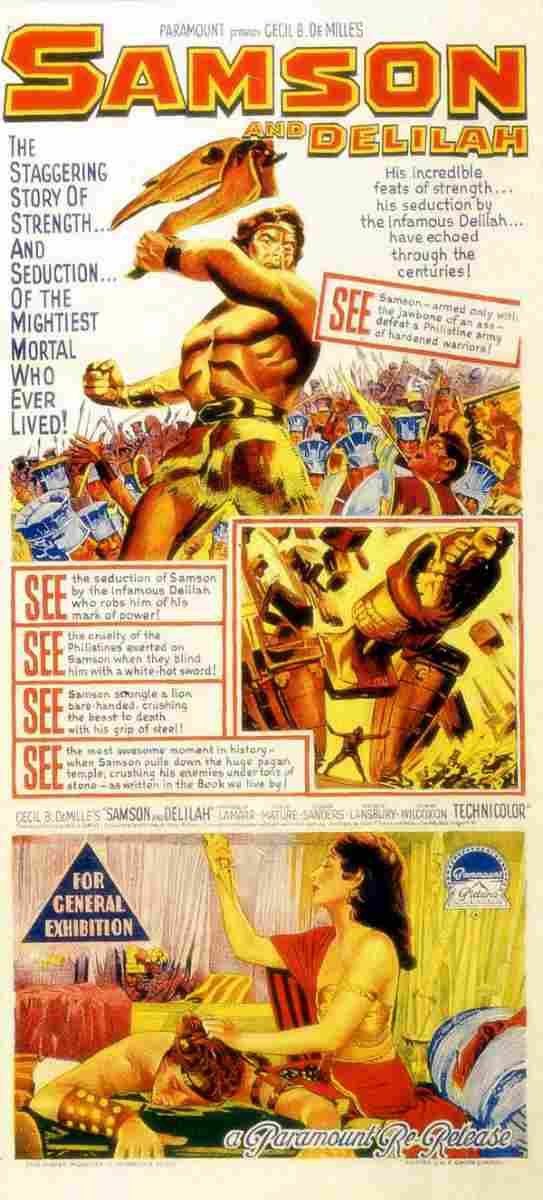 Samson and Delilah 1949 15  film star poster A4 Photo Print