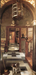 Samuel Dirksz van Hoogstraten view of a corridor also known as a view Art A4 Photo Print
