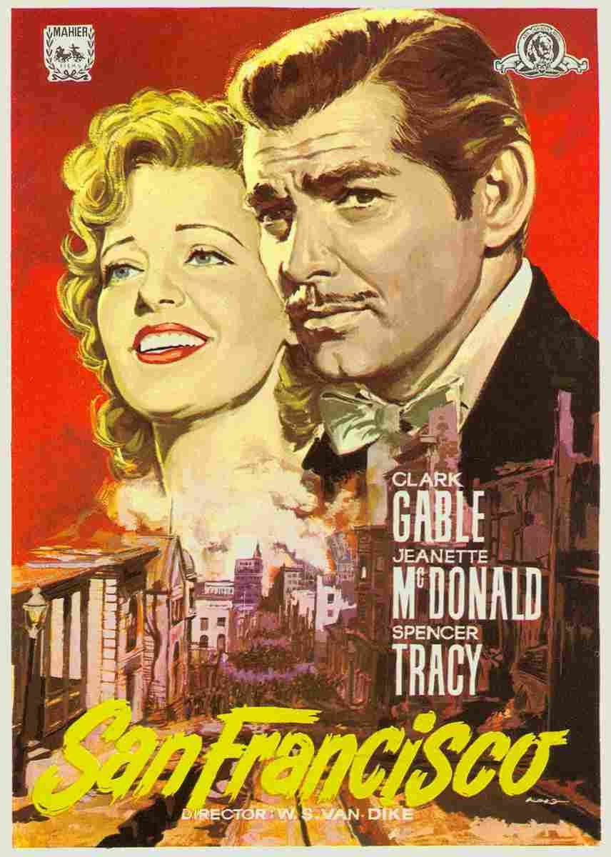 San Francisco 14  film star poster A4 Photo Print
