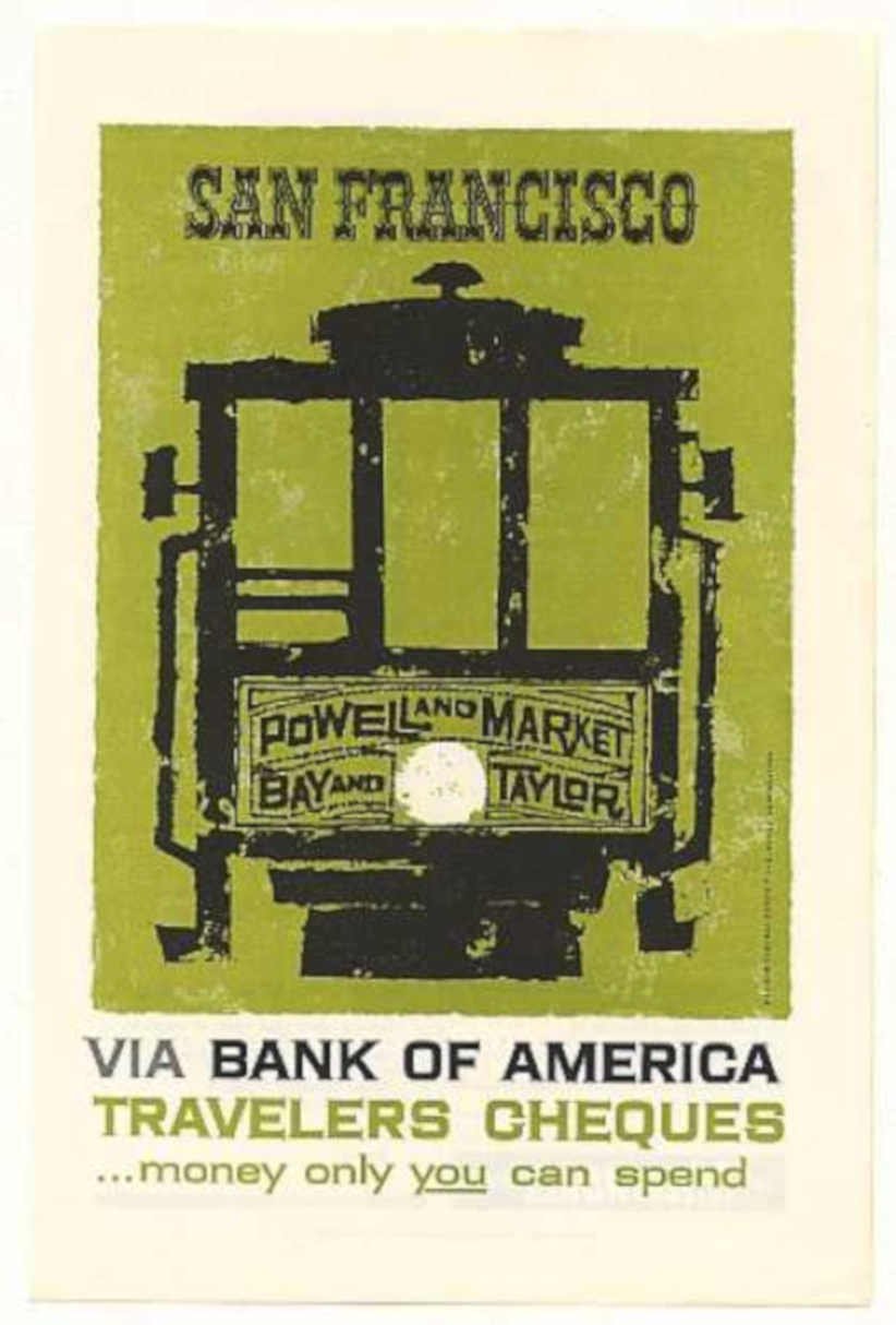 San Francisco Cablecar 1 Vintage Retro Advert Ads A4 Photo Print