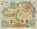 San Francisco Map 1 Vintage Retro Advert Poster