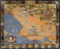 San Francisco Map 2 Vintage Retro Advert Poster