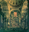 San Marco Inside View Canaletto A4 Photo Print
