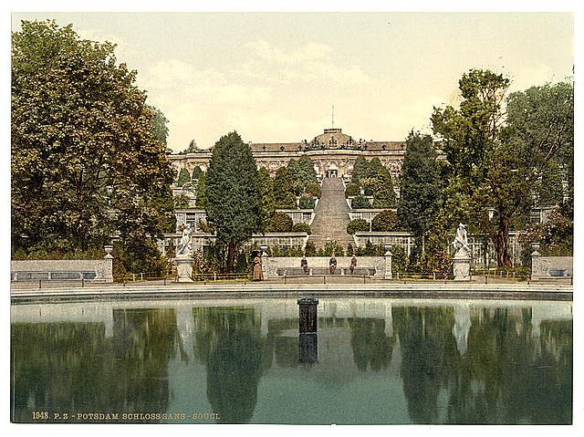 San Souci Potsdam Berlin Vintage A4 Photo Print