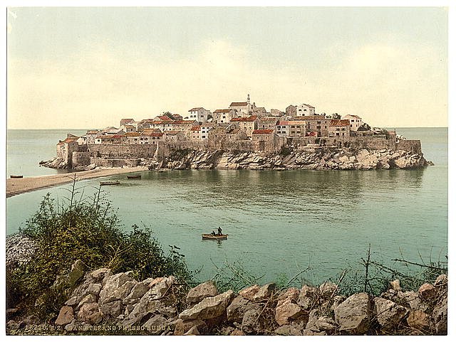 San Stefano near Búdua Dalmatia Vintage A4 Photo Print