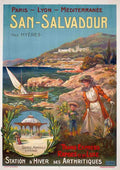 SanSalvadorA Vintage Advert A4 Photo Print