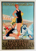 SanSebastian Vintage Advert A4 Photo Print