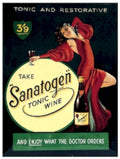 Sanatogen Tonic Wine 1 Vintage Retro Advert Ads A4 Photo Print