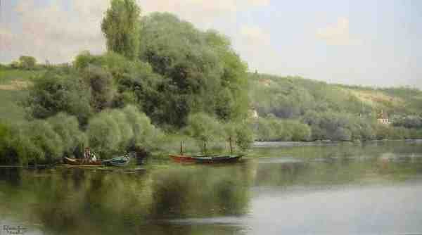 Sanchez Perrier Emilio Calm Waters At Chaponval A4 Photo Print
