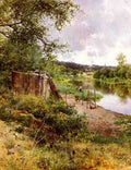 Sanchez Perrier Emilio On The River Bank A4 Photo Print