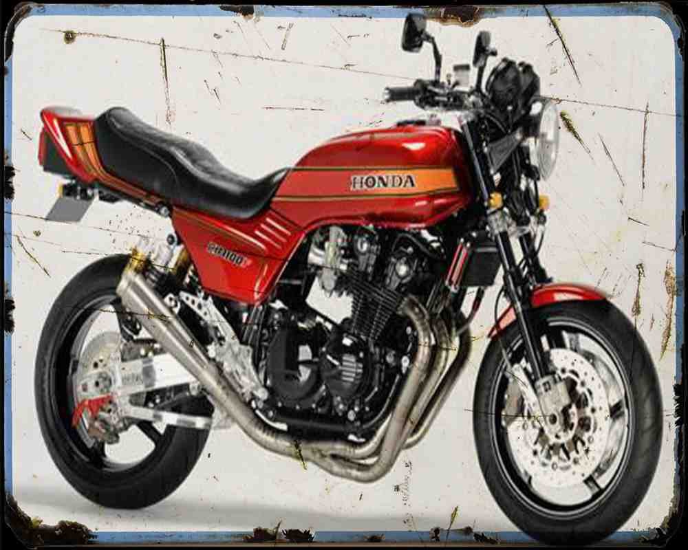 Sanctuary Rcm Honda Cb1100F Motorbike Vintage Aged A4 Photo Print