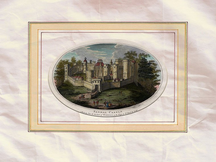 Sandal Castle Wakefield Yorkshire Lambert Of Lewes Basire 1782 Vintage A4 Photo Print