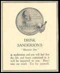 Sanderson Mountain Dew 2 Vintage Retro Advert Ads A4 Photo Print