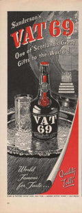 Sanderson Vat 69 Vintage Retro Advert Ads A4 Photo Print