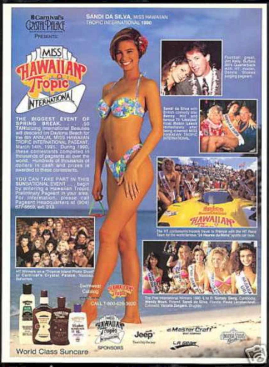 Sandi Silva Tropic Vintage Retro Advert Ads A4 Photo Print