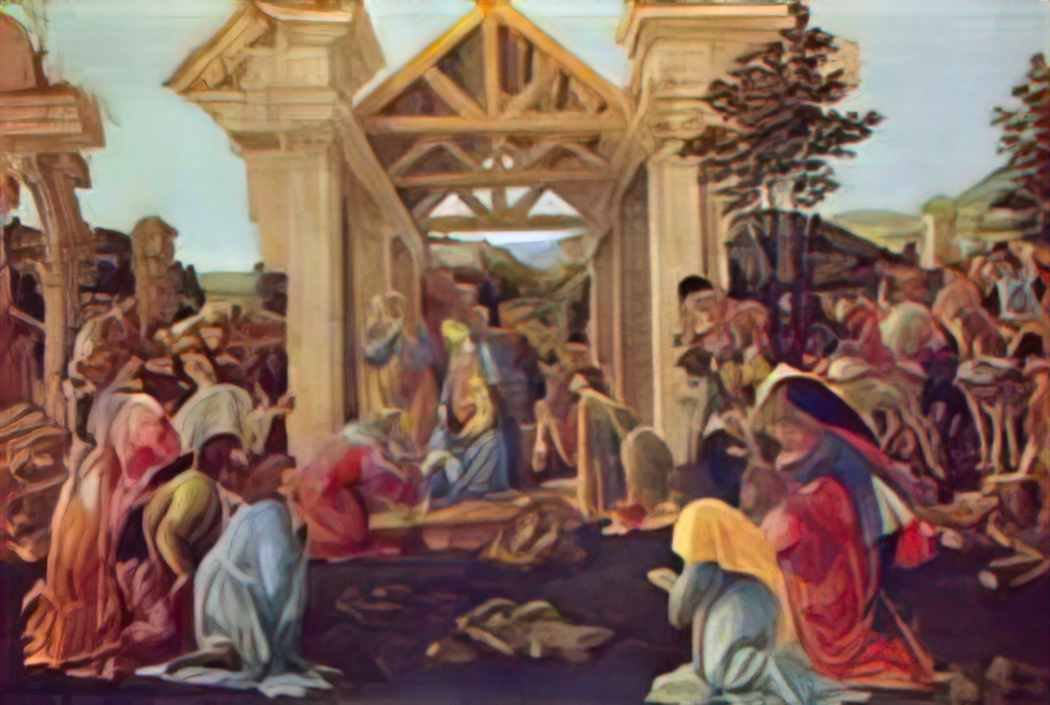 Sandro Botticelli adoration of the magi(1) Art A4 Photo Print
