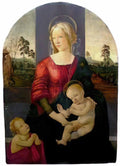 Sandro Botticelli madonna and child with st john the baptist(1) Art A4 Photo Print