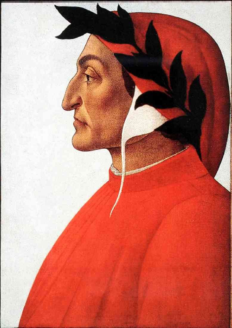 Sandro Botticelli portrait of dante A4 Photo Print