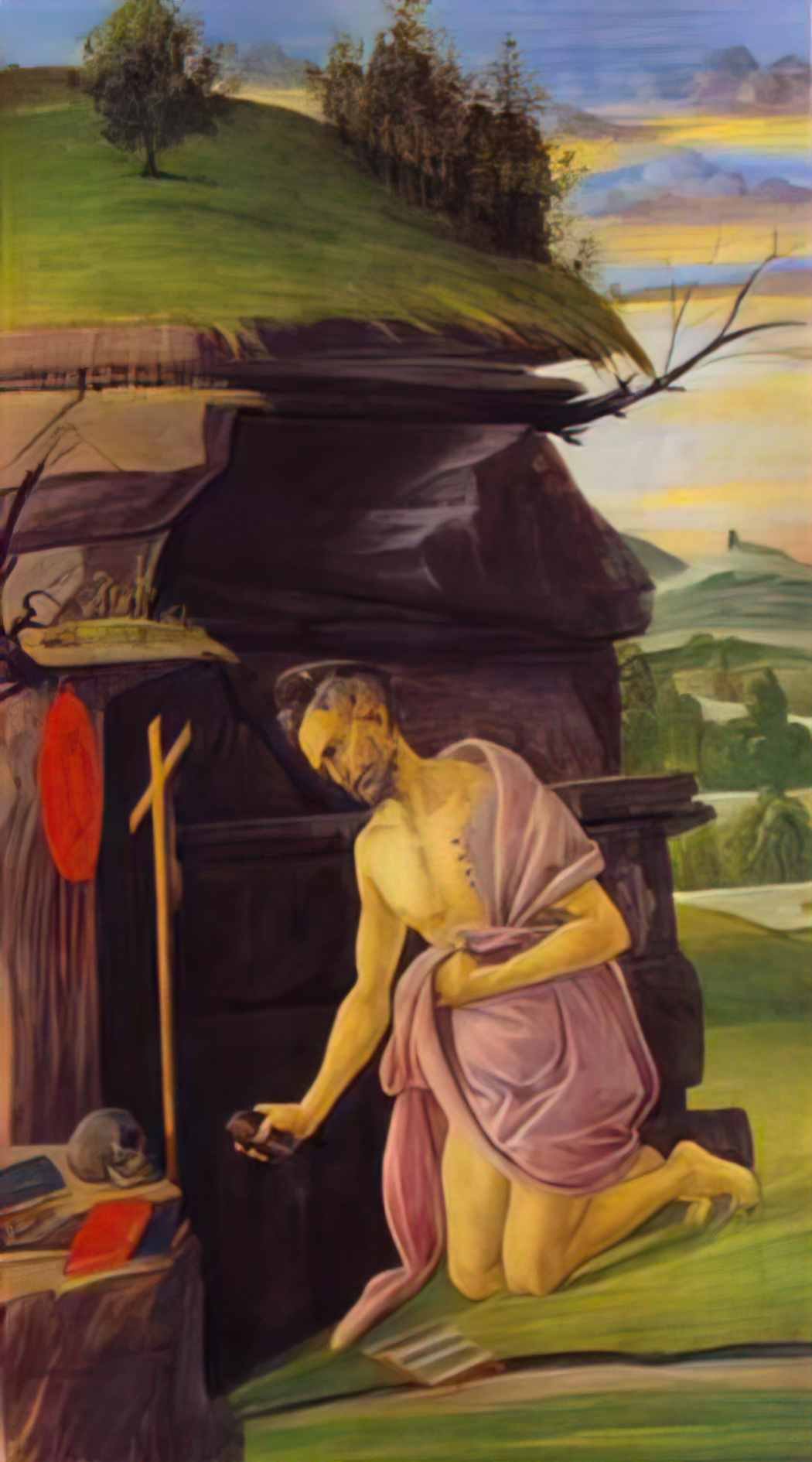 Sandro Botticelli st jerome(1) Art A4 Photo Print