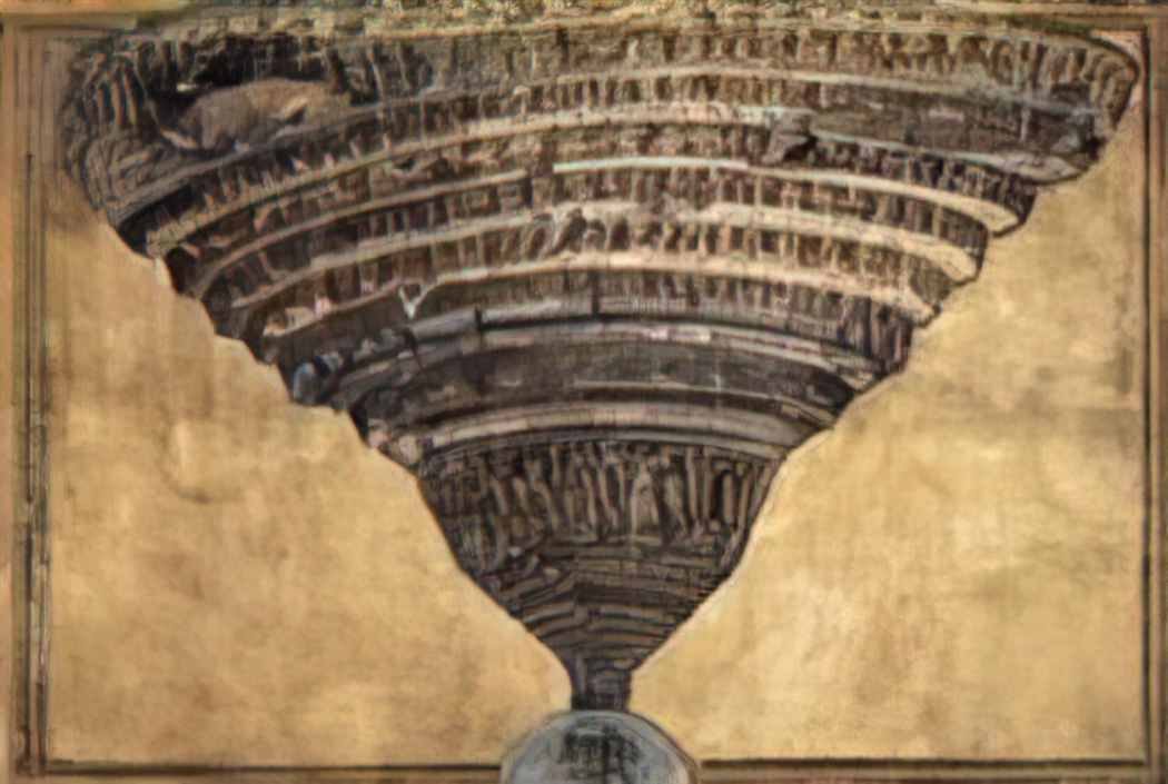 Sandro Botticelli the abyss of hell 1480(1) Art A4 Photo Print
