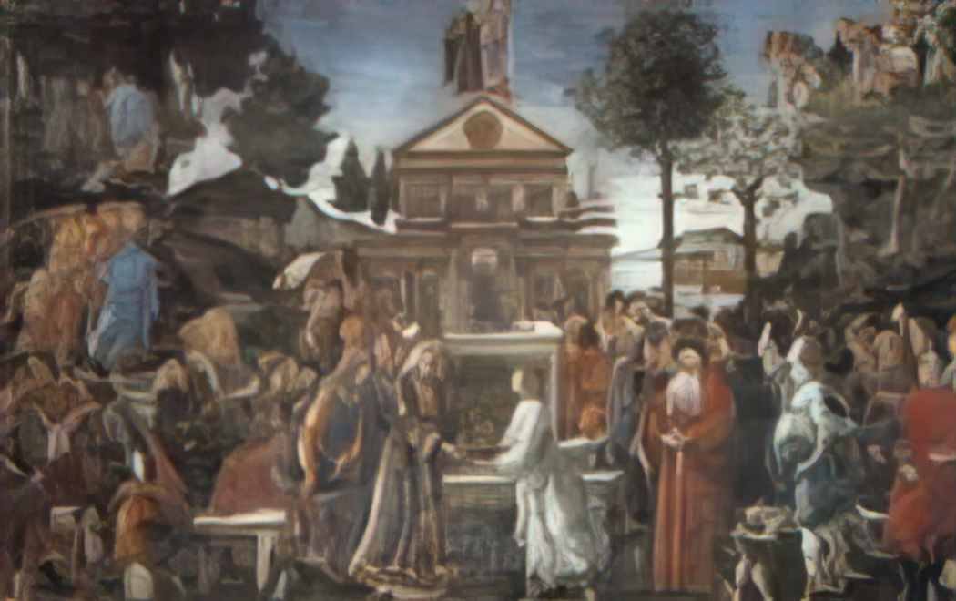 Sandro Botticelli the temptation of christ 1482(1) Art A4 Photo Print