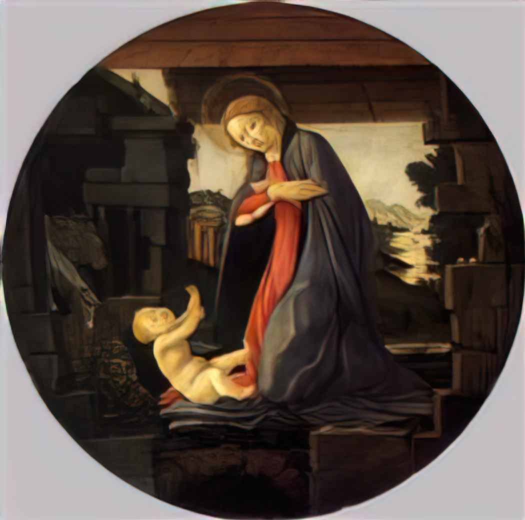 Sandro Botticelli the virgin adoring the child(1) Art A4 Photo Print