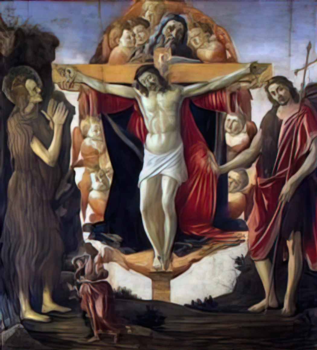 Sandro Botticelli trinity(1) Art A4 Photo Print