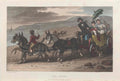 Sands Carriage Beach GB Cartoon Vintage Retro Advert Poster