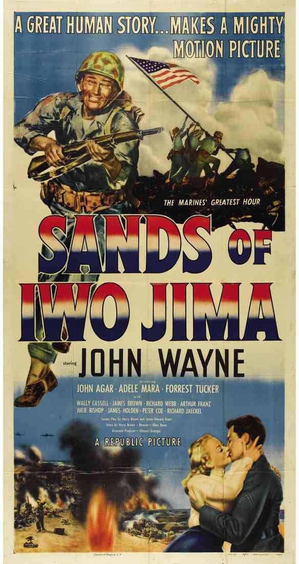 Sands of Iwo Jima 01 Film Poster A4 Photo Print