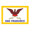 Sanfrancisco City Flag N6058 A4 Photo Print