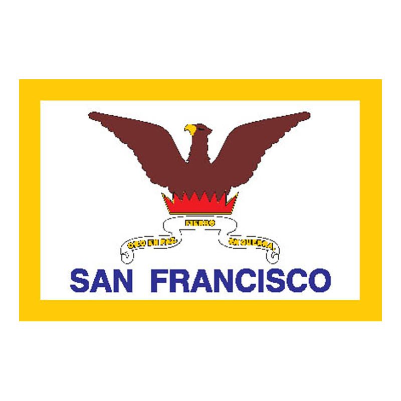 Sanfrancisco City Flag N6058 A4 Photo Print