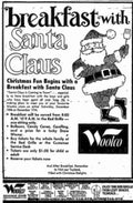 Santa Breakfast Woolco Vintage Retro Advert Ads A4 Photo Print