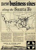 Santa Fe System Vintage Retro Advert Ads A4 Photo Print