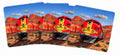 Santa Train Redrock Vintage Retro Advert Ads A4 Photo Print