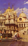 Sanz Ulpiano Checa y Piazza San Marco Art A4 Photo Print