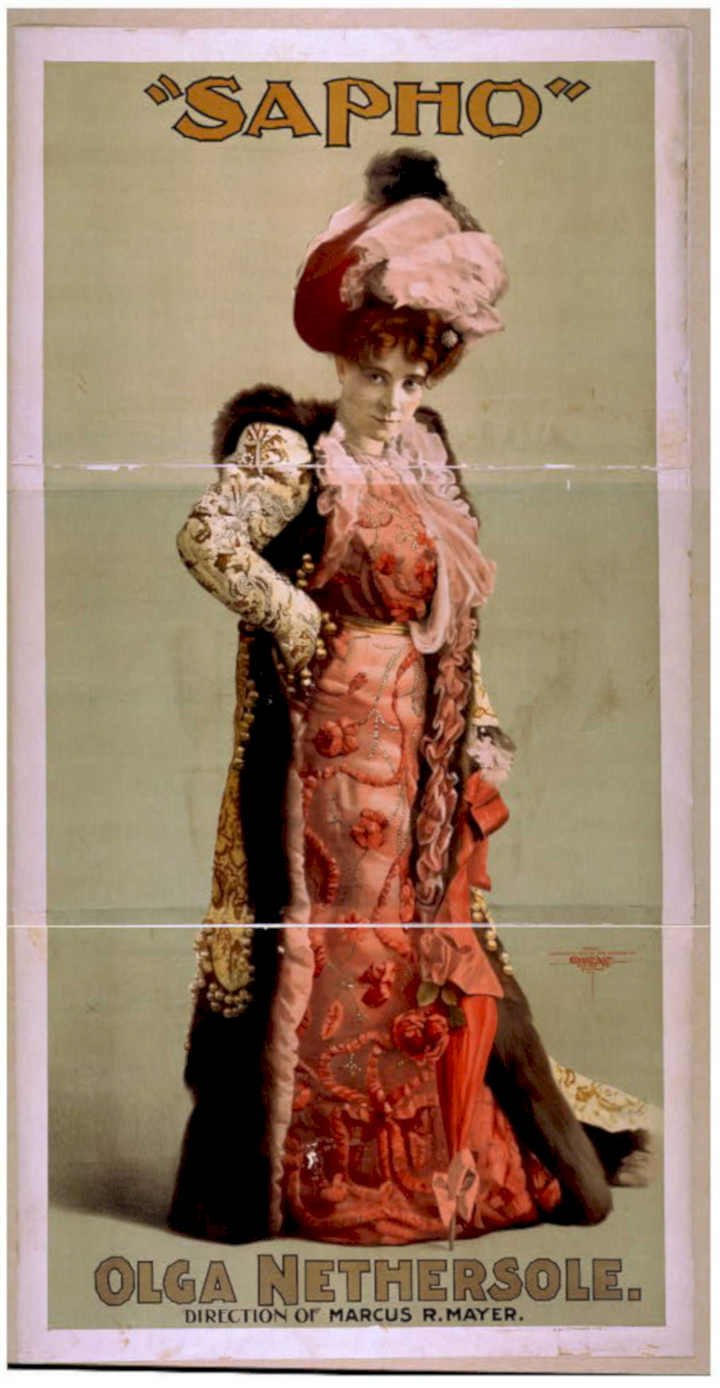 Saphio Olga Nethersole Vintage Retro Advert Poster A4 Photo Print