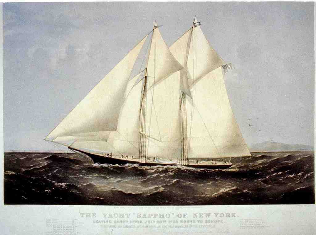 Sappho Ship Vintage A4 Photo Print